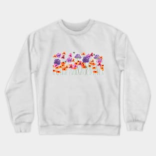 Bees and Flowers Watercolor Crewneck Sweatshirt